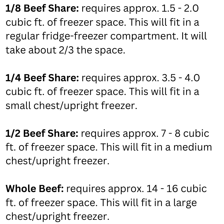 1/4 Beef Share - Deposit