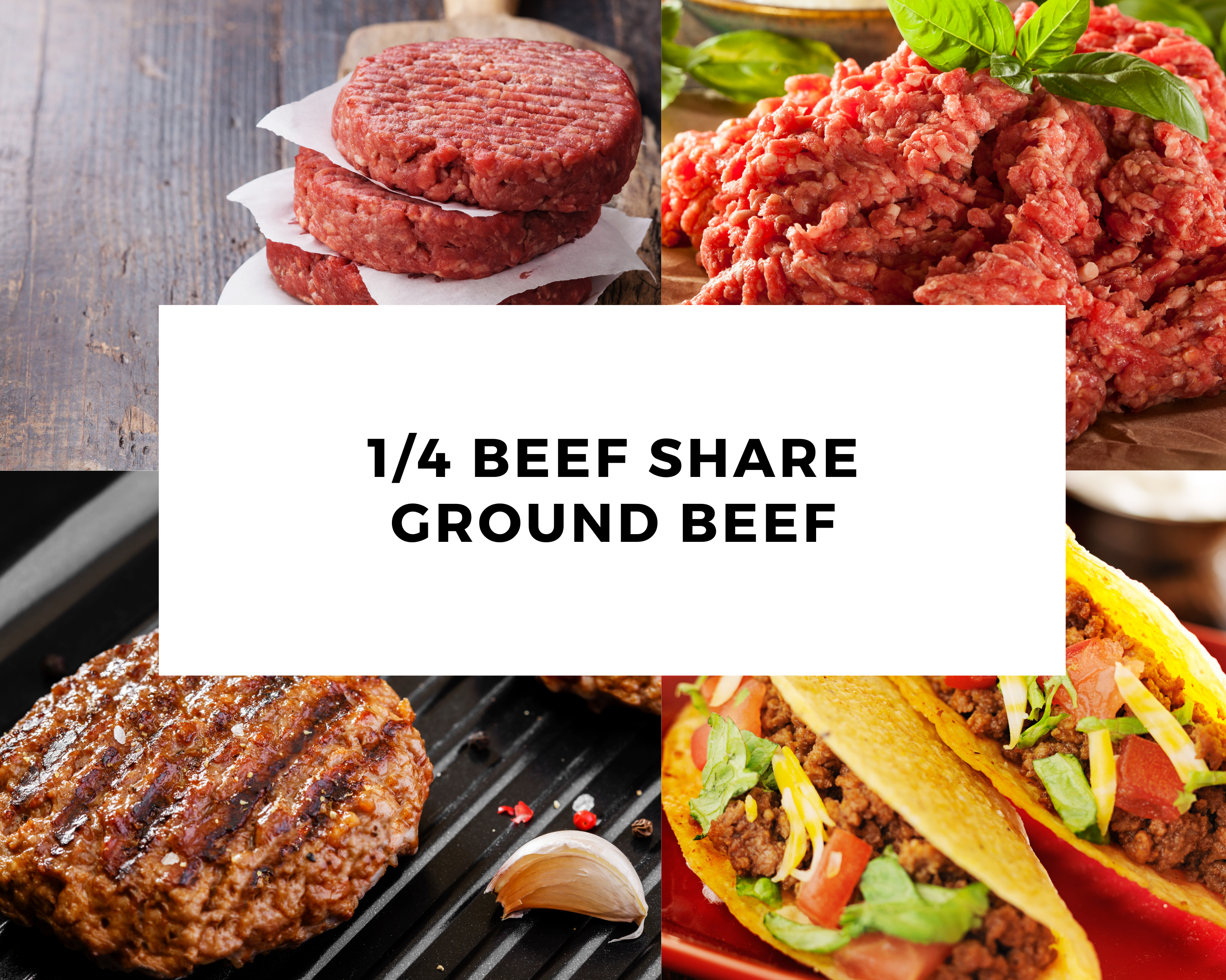 1/4 Beef Share - Ground Beef